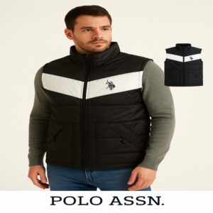 U.S. Polo Assn. Contrast Puffer Vest
