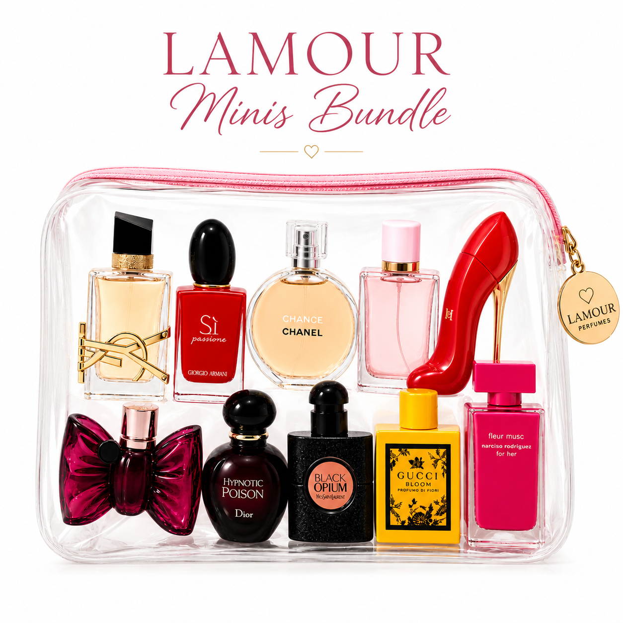 LAMOUR Minis Bundle – 10 Luxury Mini Perfumes Collection